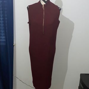 Burgundy Sweater Dress